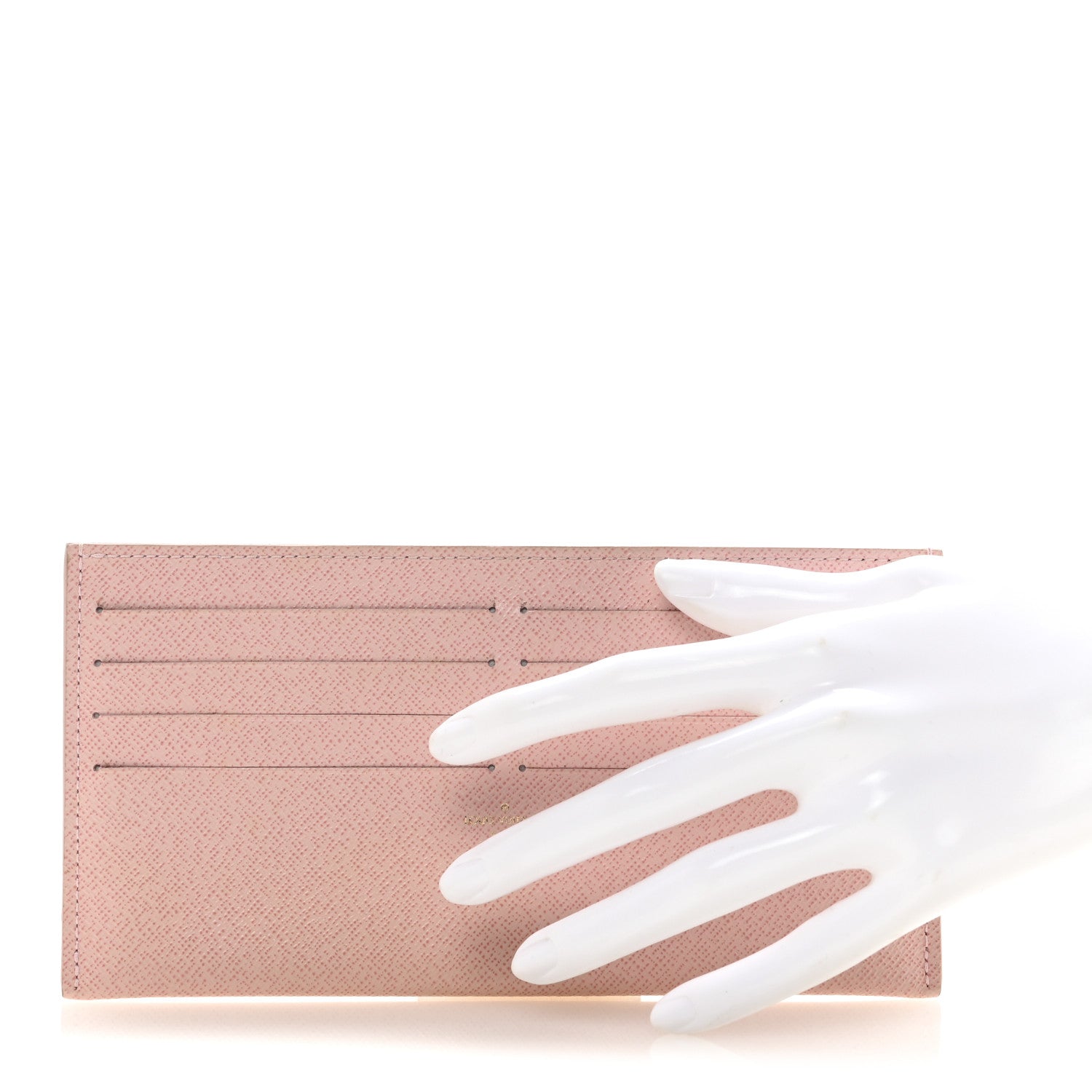 Calfskin Felicie Card Holder Insert Rose Ballerine