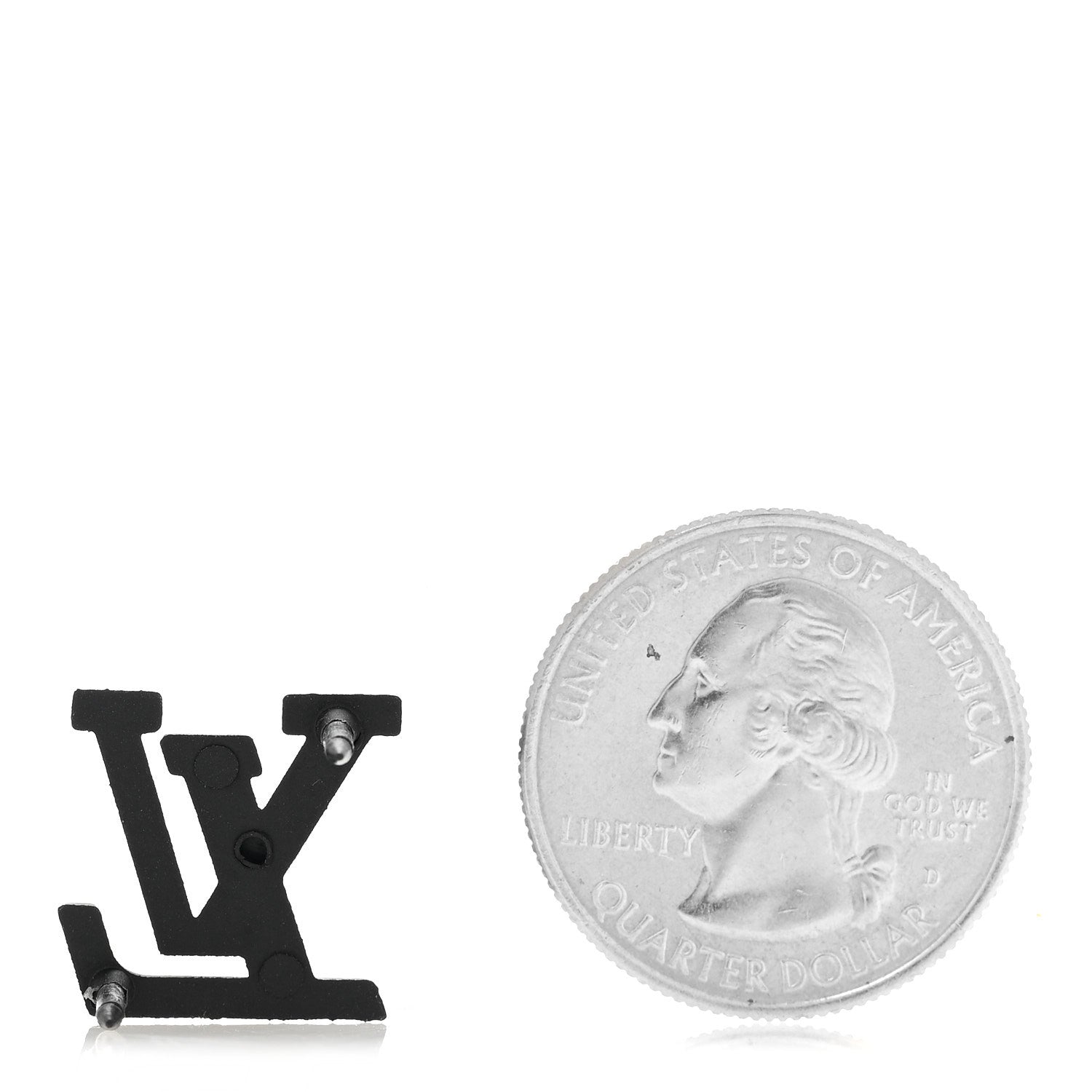 LV Initial Pin Black