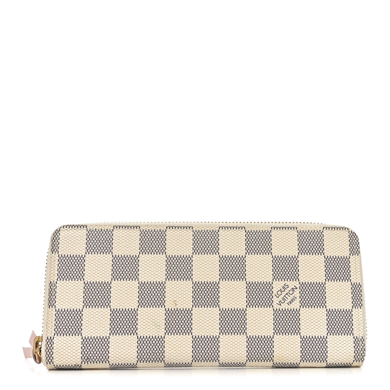 Damier Azur Clemence Wallet Rose Ballerine