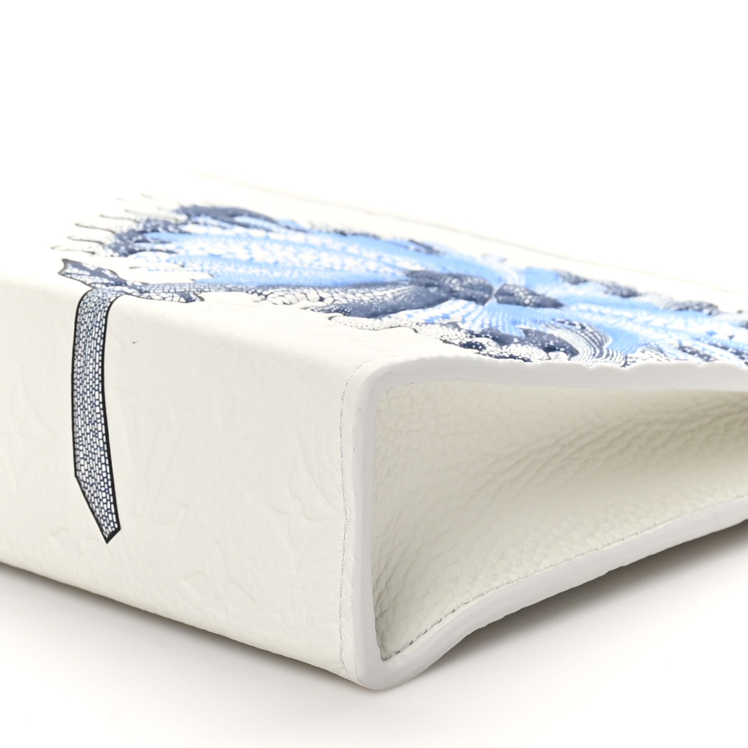 LV X YK Taurillon Monogram Psychedelic Flower Pochette Voyage MM White