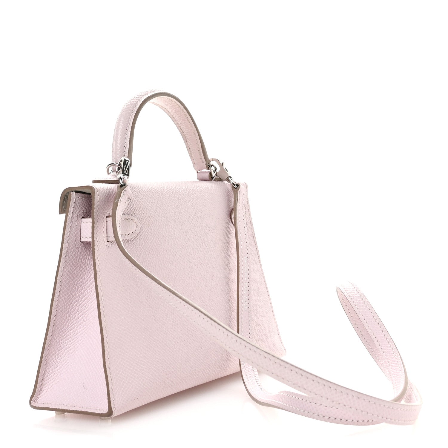 Epsom Horseshoe Mini Kelly Sellier 20 Mauve Pale Gris Perle