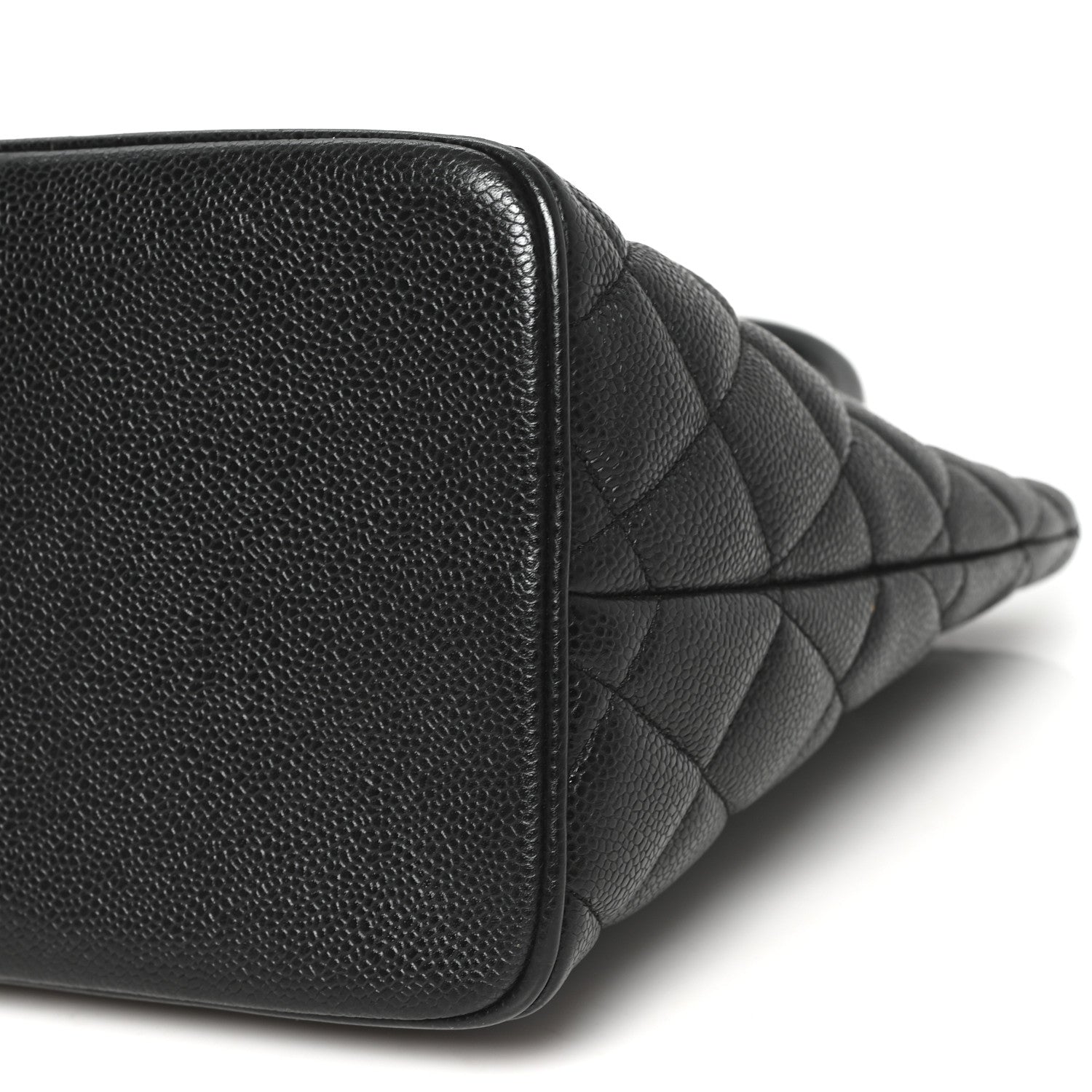 Caviar Quilted Medallion Tote Black