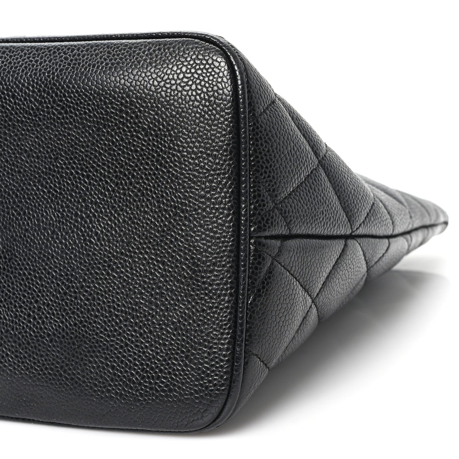Caviar Quilted Medallion Tote Black