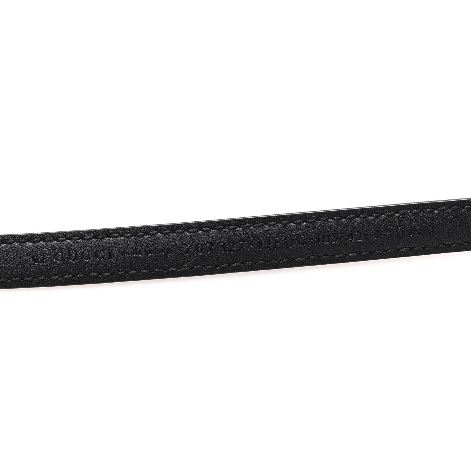 Patent Double G Thin Belt 105 42 Black
