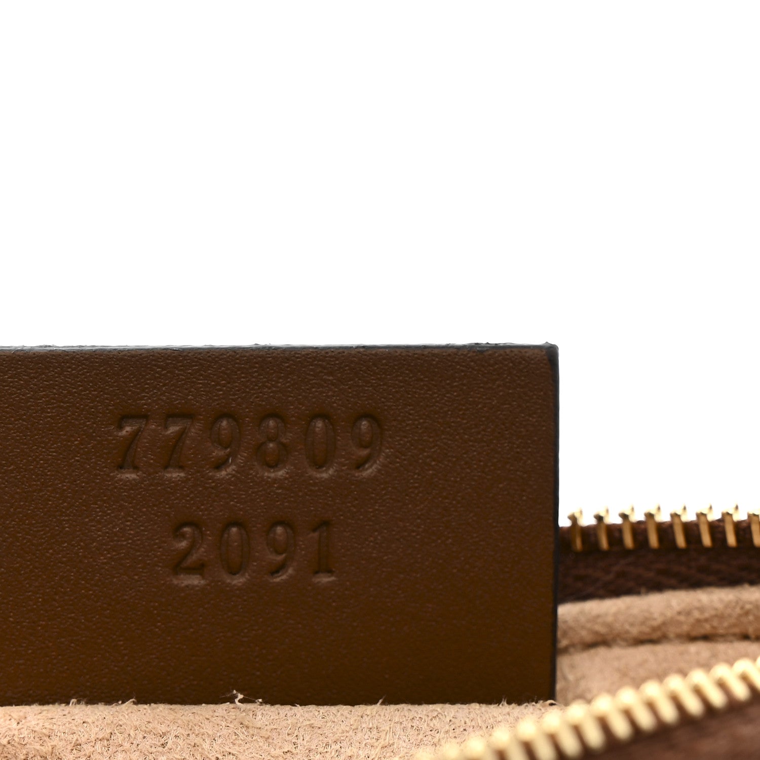 GG Supreme Monogram Key Case Beige Ebony Cuir