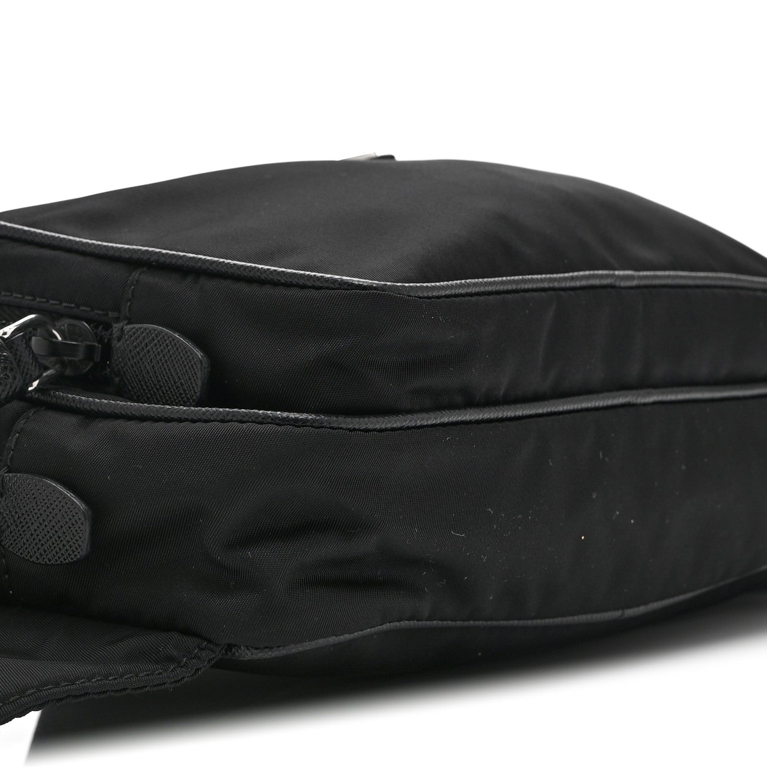 Re-Nylon Saffiano Belt Bag L Black