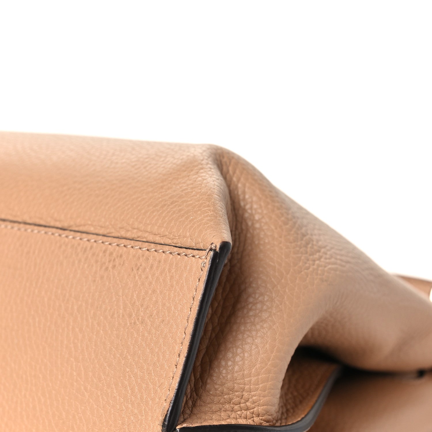 Cellarius Calfskin Small Bamboo Daily Top Handle Bag Camelia