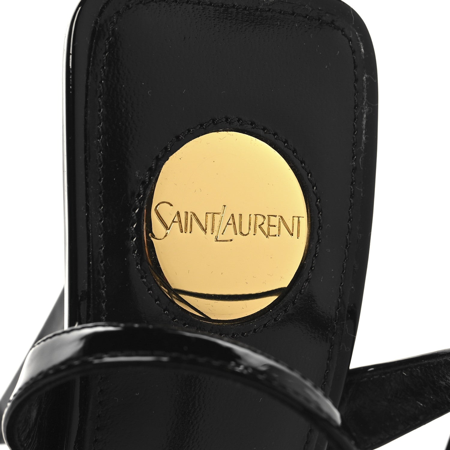Patent Calfskin La Scandale 110 Sandals 38 Black