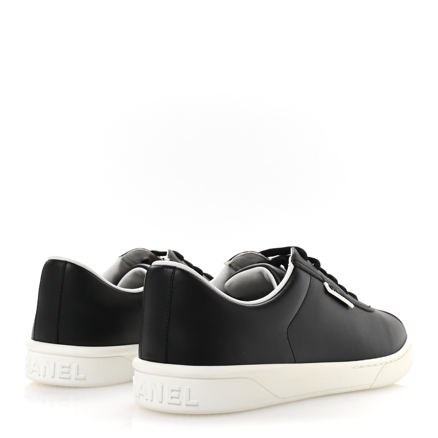 Calfskin CC Womens Sneakers 40.5 Black