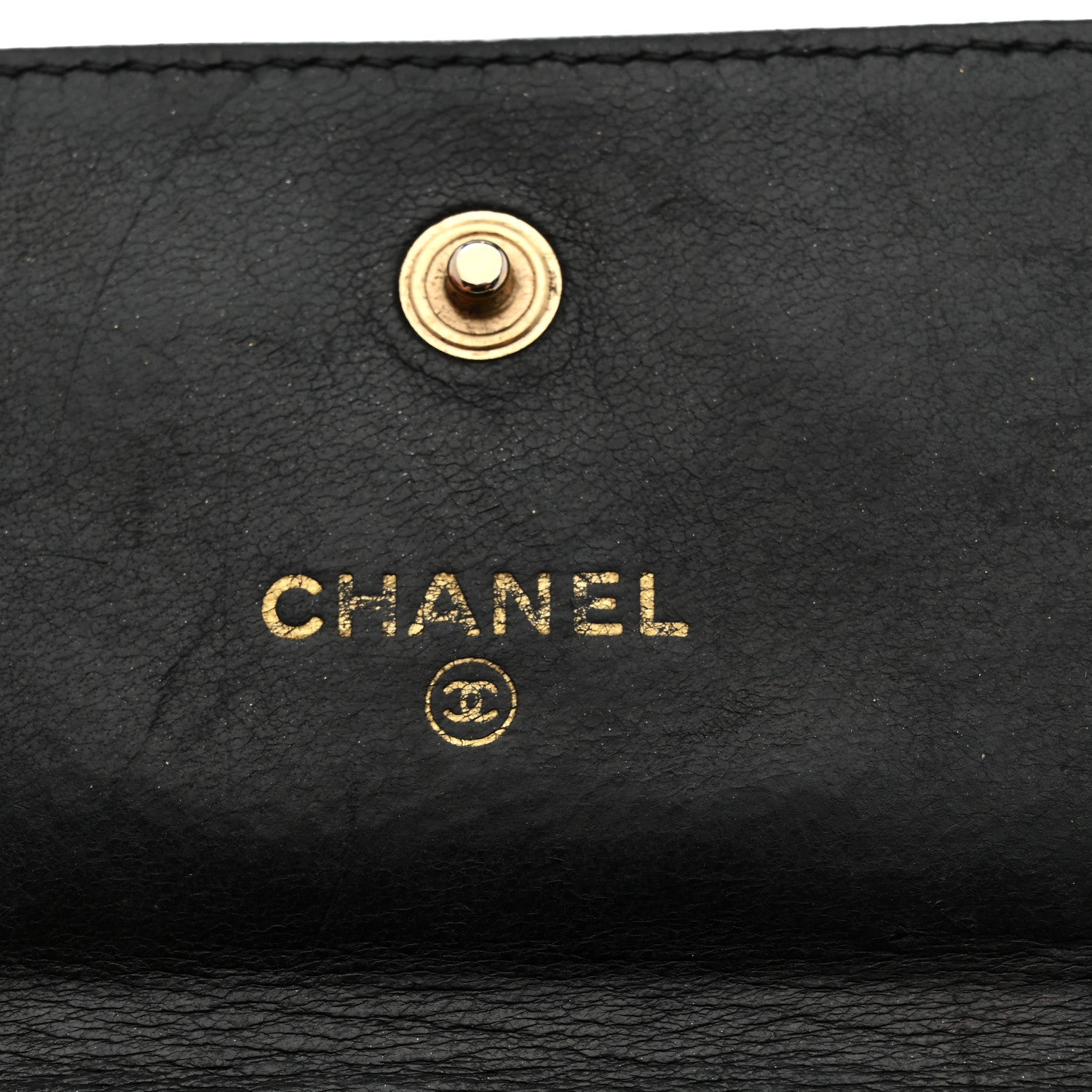 Caviar Timeless CC Flap Card Holder Black