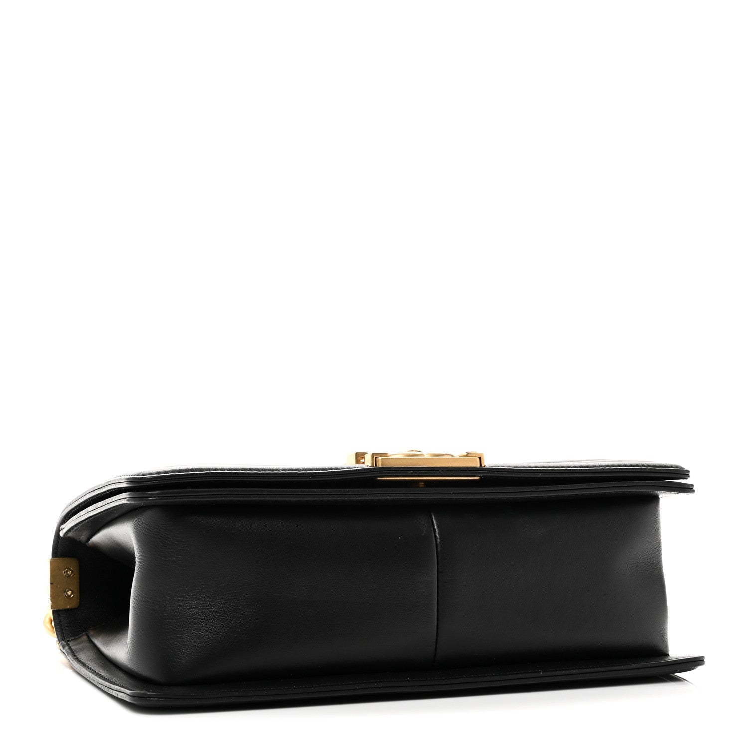 Lambskin Quilted Medium Boy Flap Black