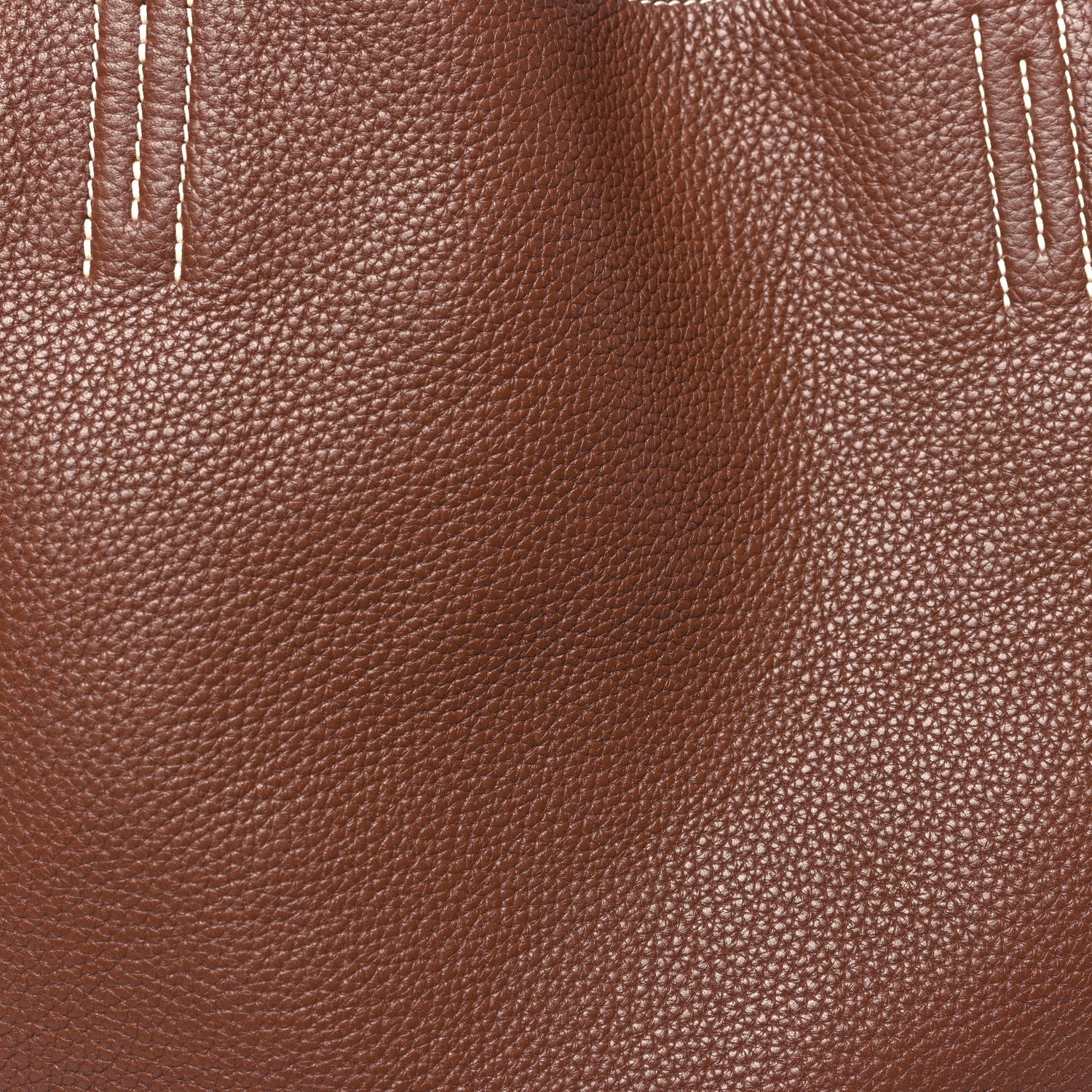 Taurillon Clemence Double Sens 36 Reversible Tote Marron Tosca