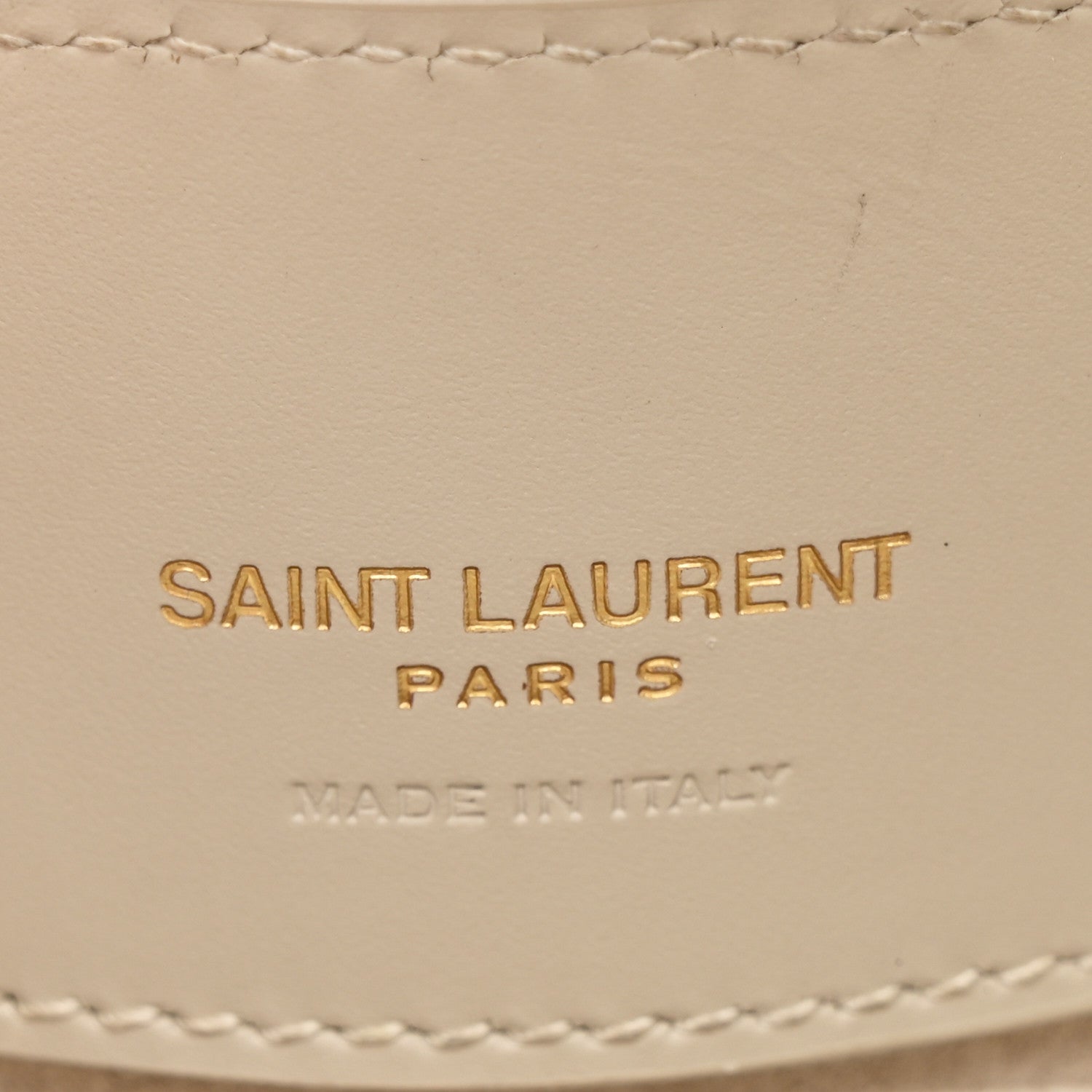 Shiny Calfskin Le 37 Mini Bucket Bag Blanc Vintage