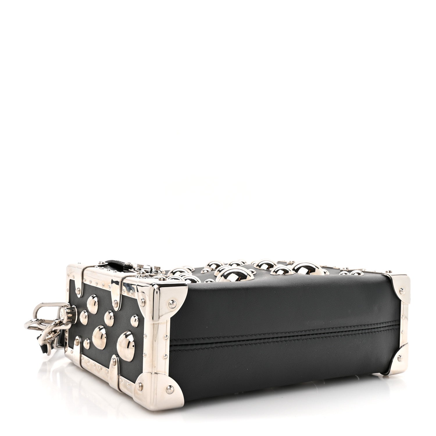 LV X YK Taurillon Brass Metal Dots Side Trunk Black