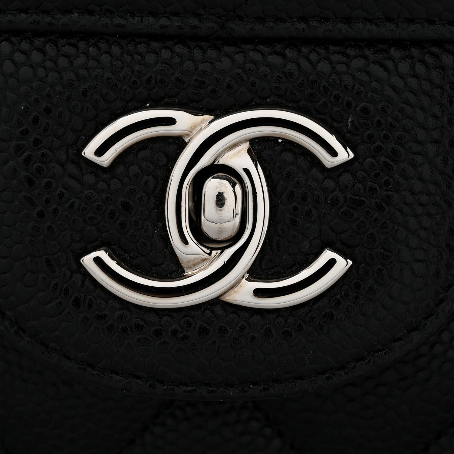 Caviar Quilted Jumbo Single Flap Black