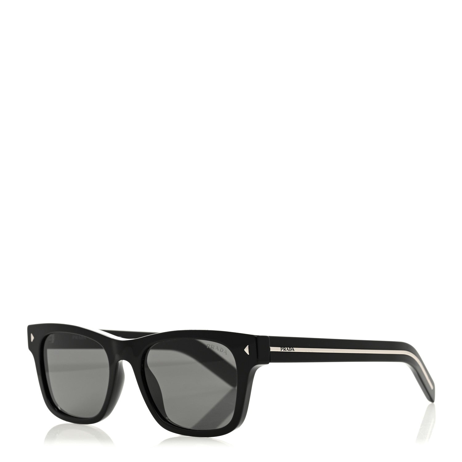 Acetate Rectangle Sunglasses SPR A17 Black