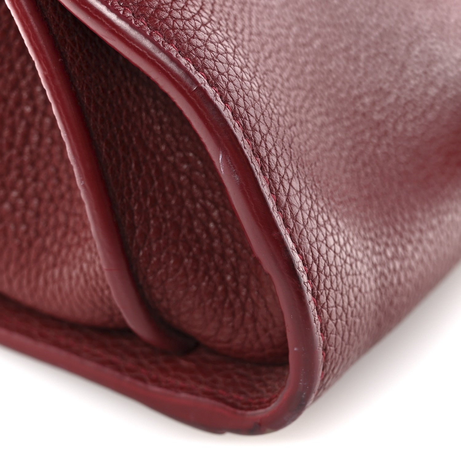 Grained Calfskin Small Supple Sac De Jour Dark Pallisandre
