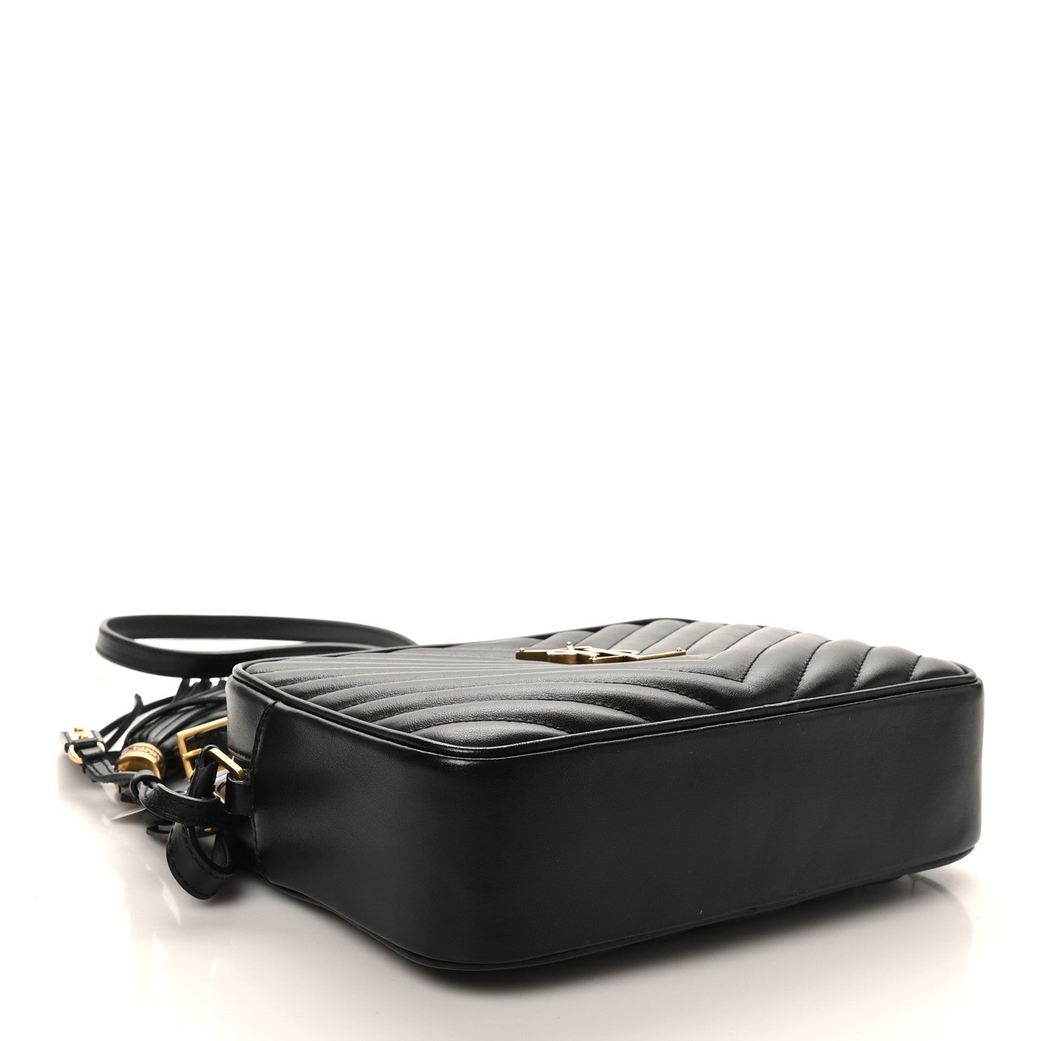 Calfskin Matelasse Monogram Lou Camera Bag Black