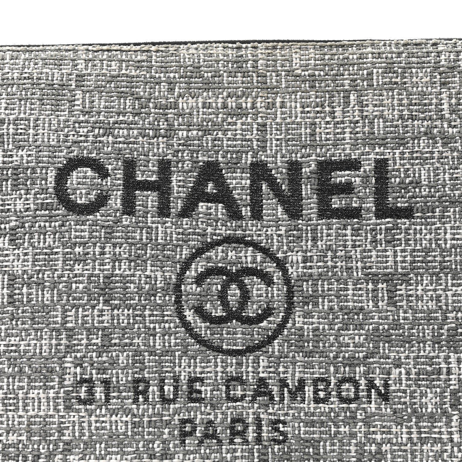 Canvas Large Deauville Pouch Grey