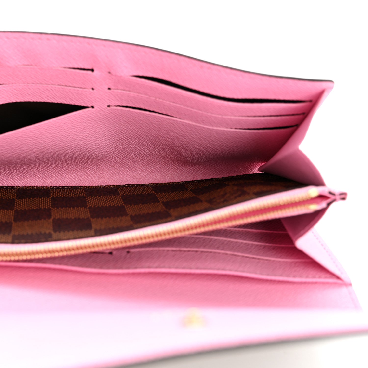 Damier Ebene 2022 Christmas Animation Paris Sarah Wallet Pink