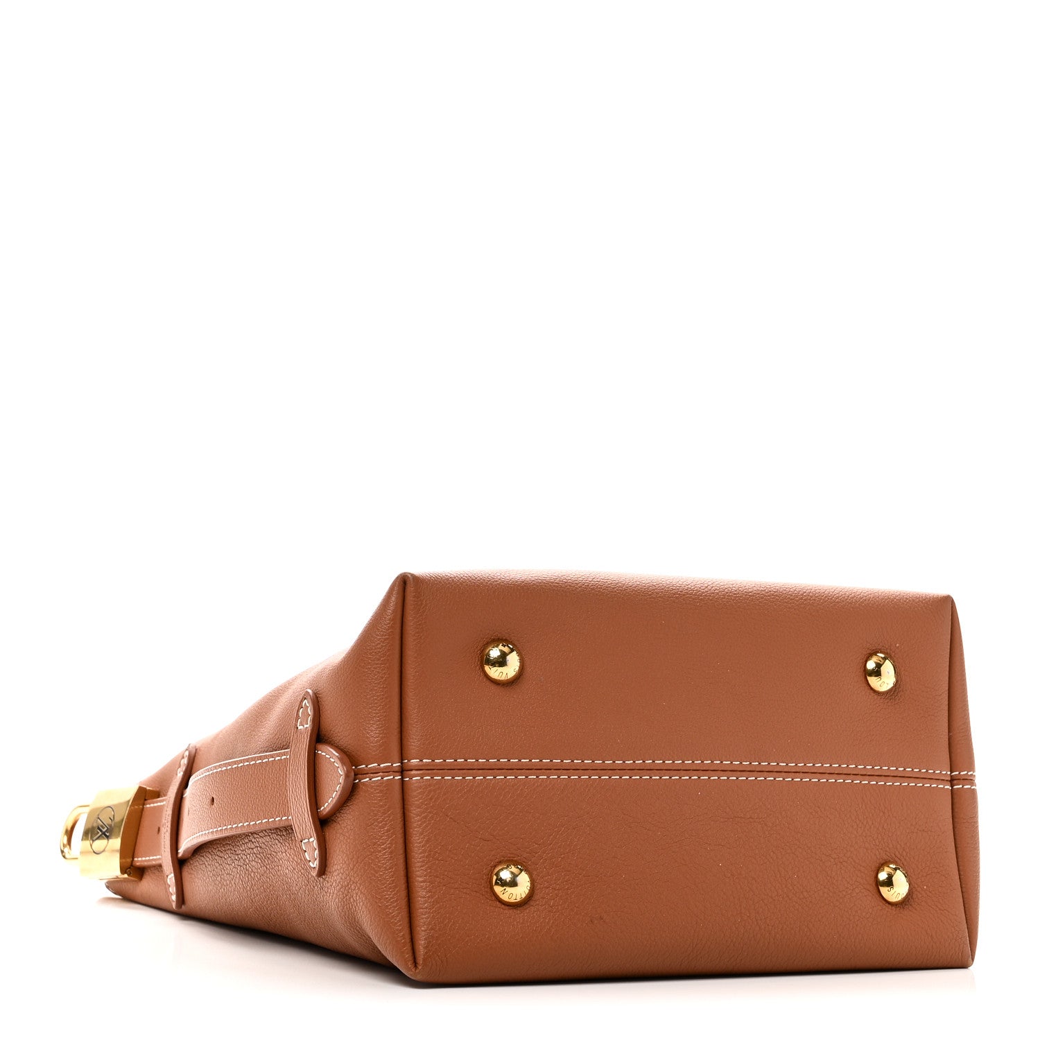 Grained Calfskin Low Key Hobo PM Cognac