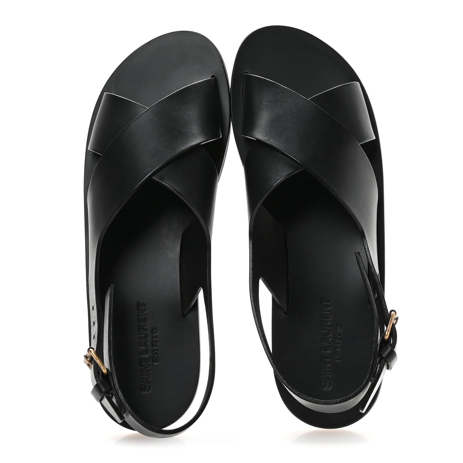 Calfskin Mens Mojave Sandals 43 Black