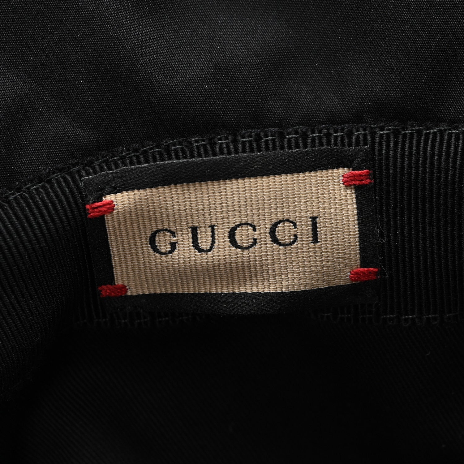 Nylon Quilted GG Bucket Hat M Black