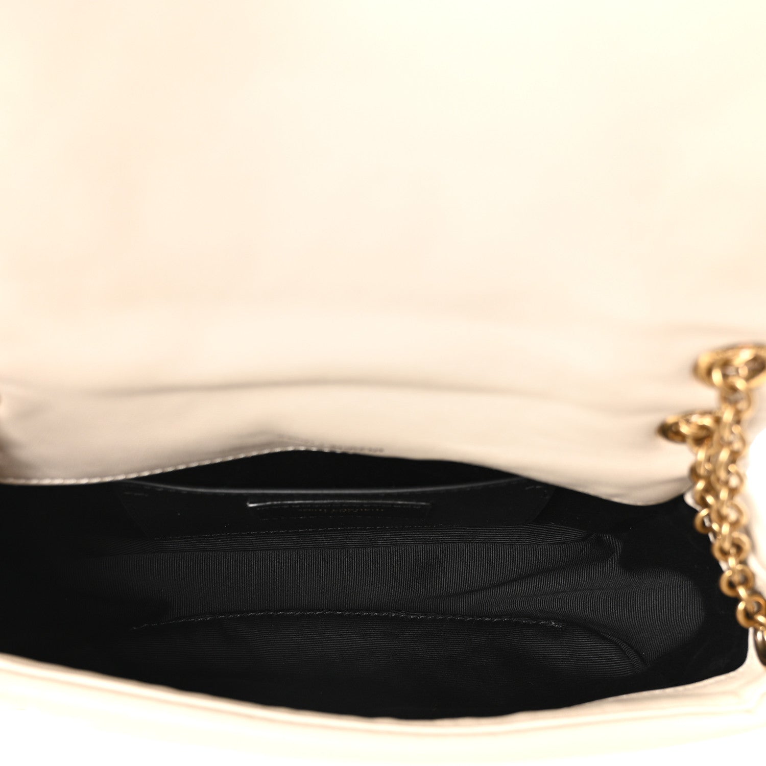 Lambskin Matelasse Monogram Mini Jamie 4.3 Crema Soft