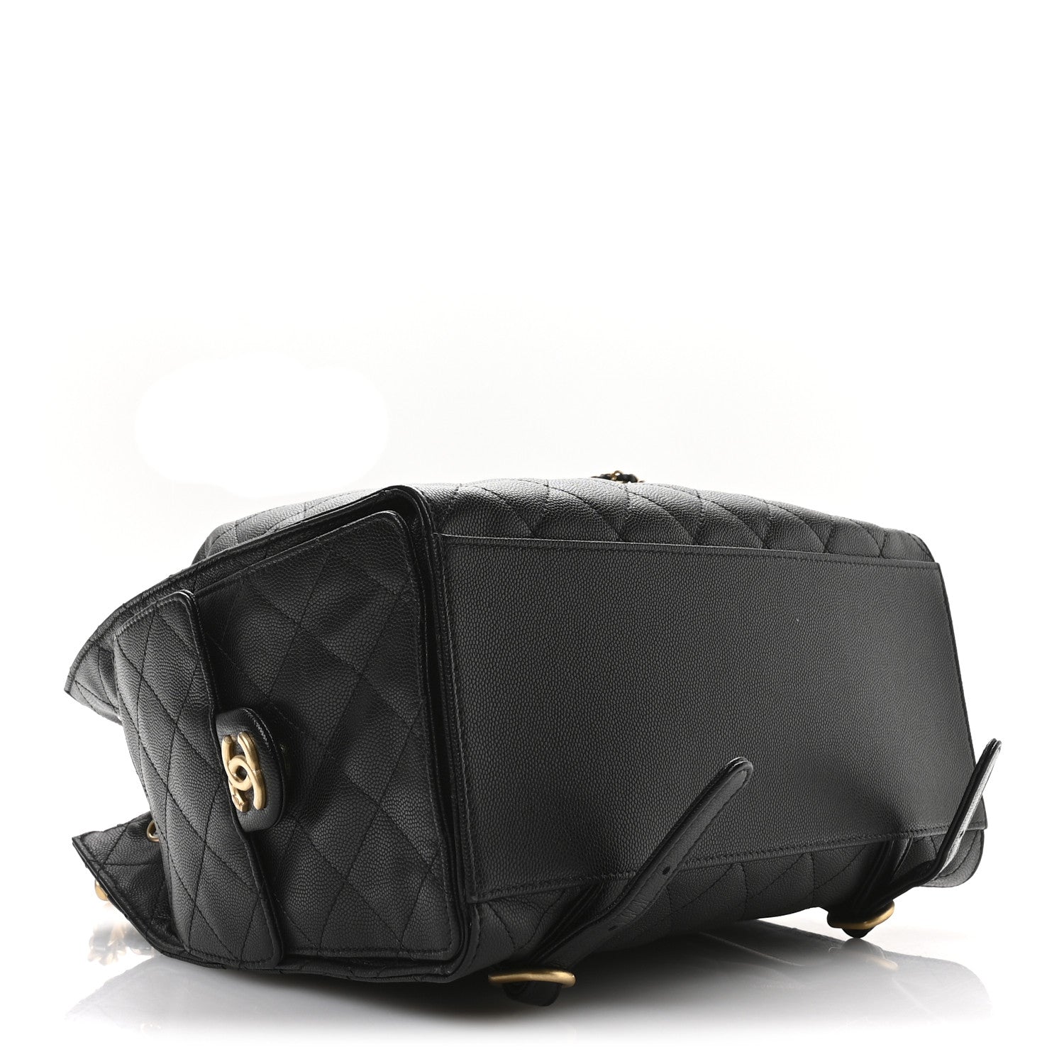 Caviar Quilted Large Chanel 25 Backpack Black