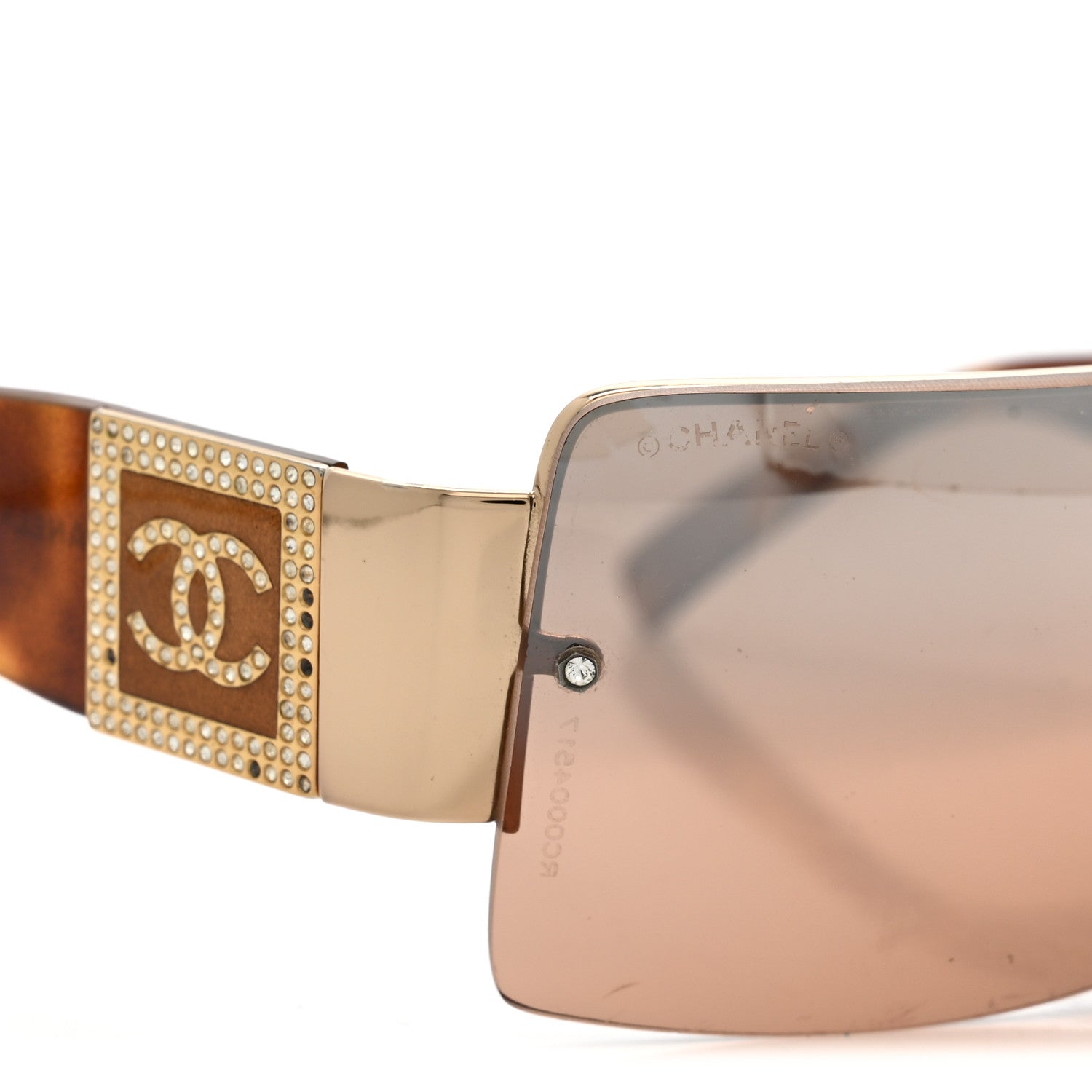 Crystal CC Sunglasses 4095-B Tortoise
