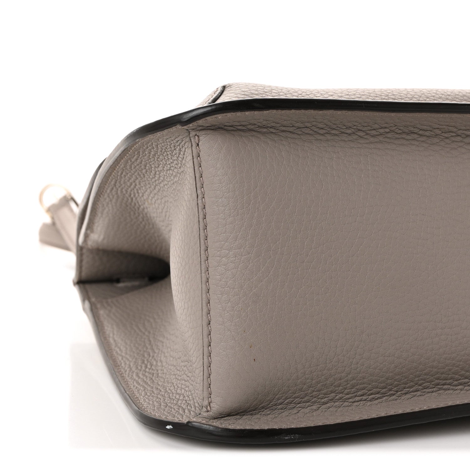 Cellarius Calfskin Medium Bamboo Daily Flap Shoulder Bag Storm Grey