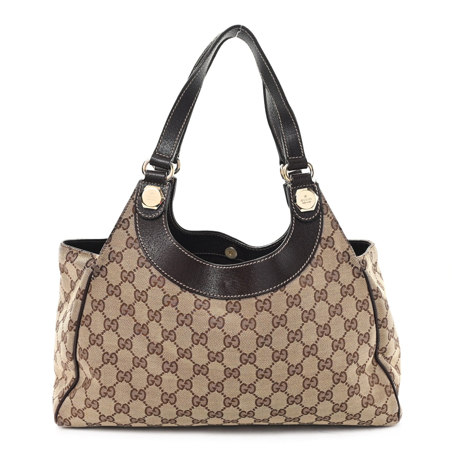 Monogram Medium Charmy Shoulder Bag Dark Brown