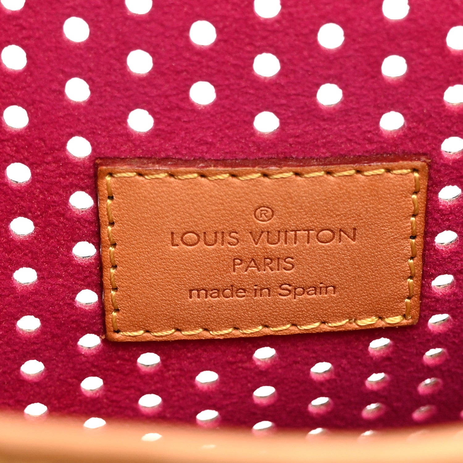 Monogram Perforated Musette Fuchsia