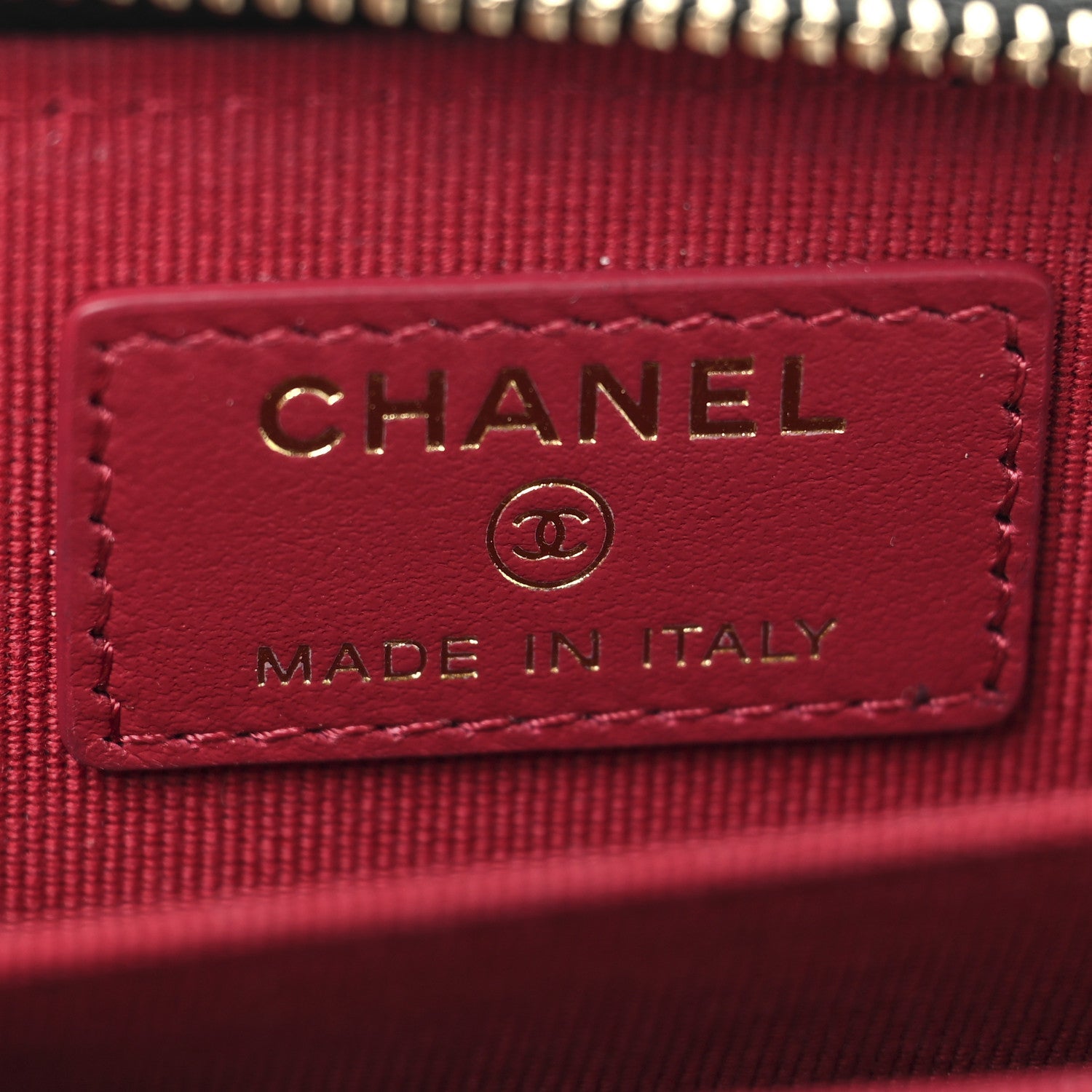 Lambskin Quilted Chanel 19 Zip Around Coin Purse Wallet Black