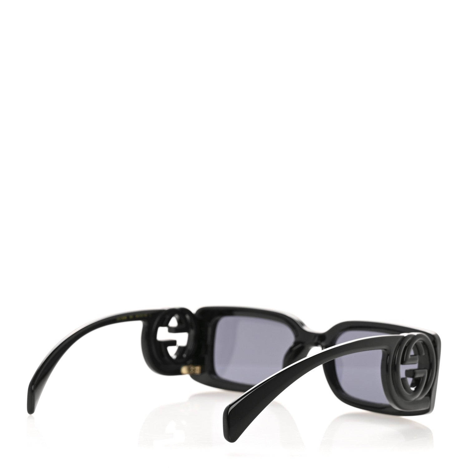 Acetate Chaise Rectangle Frame Sunglasses GG1325S Black