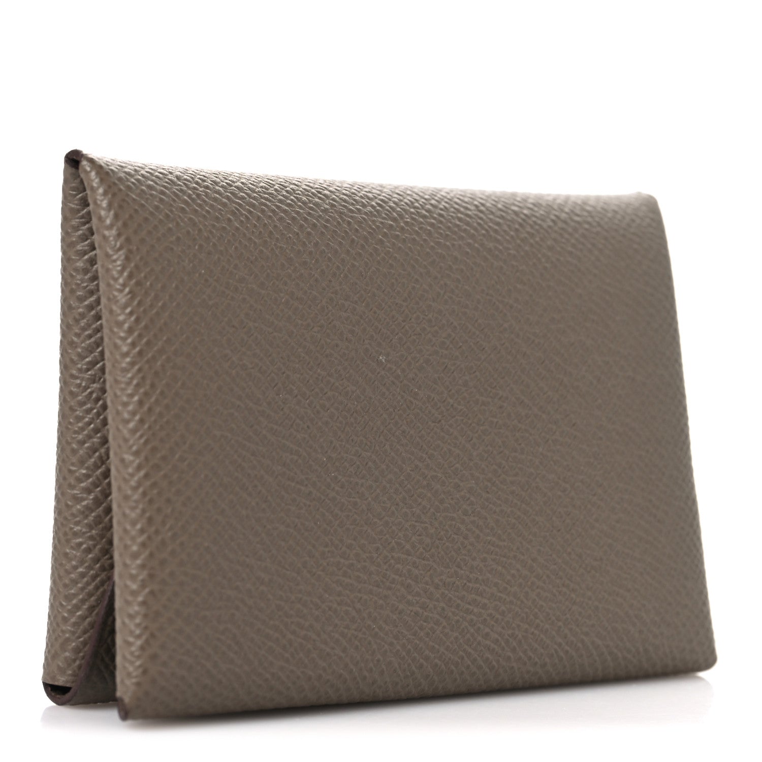 Epsom Calvi Duo Card Case Etoupe