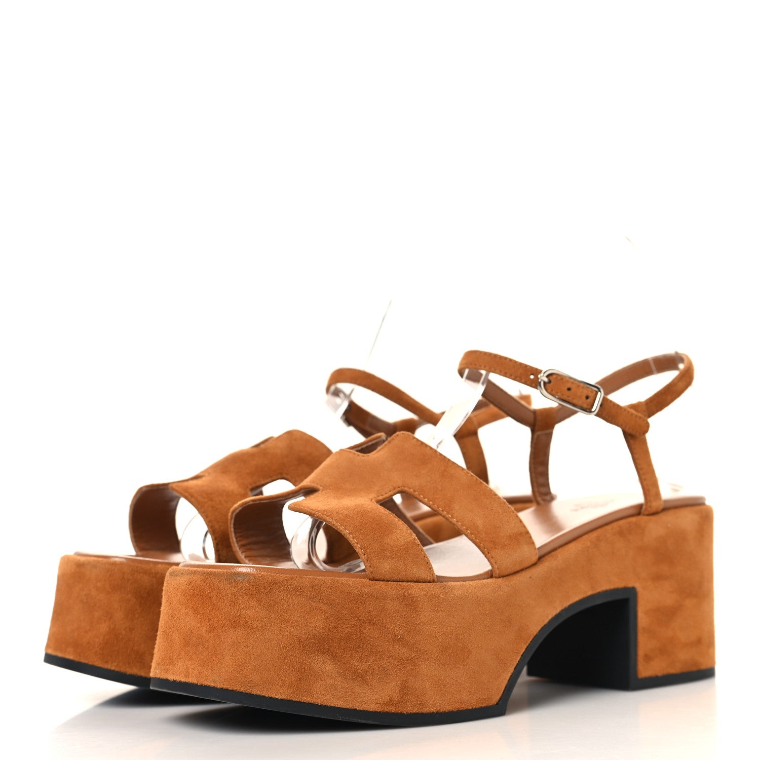 Suede Goatskin Jam 30 Sandals 38 Naturel