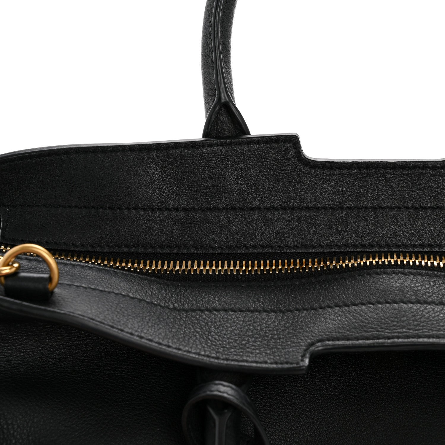 Calfskin Suede Small Monogram Downtown Cabas Black