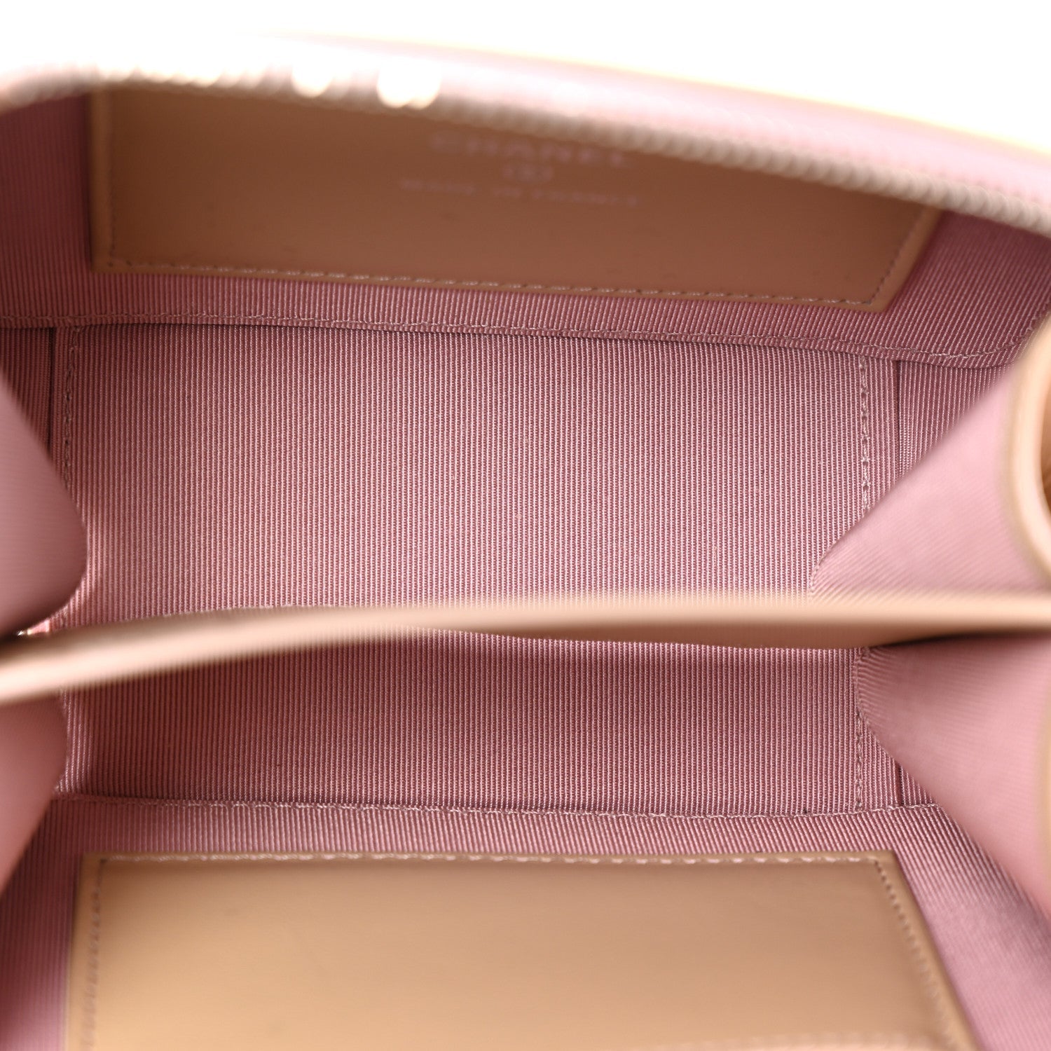 Iridescent Calfskin Quilted Camera Bag Pink