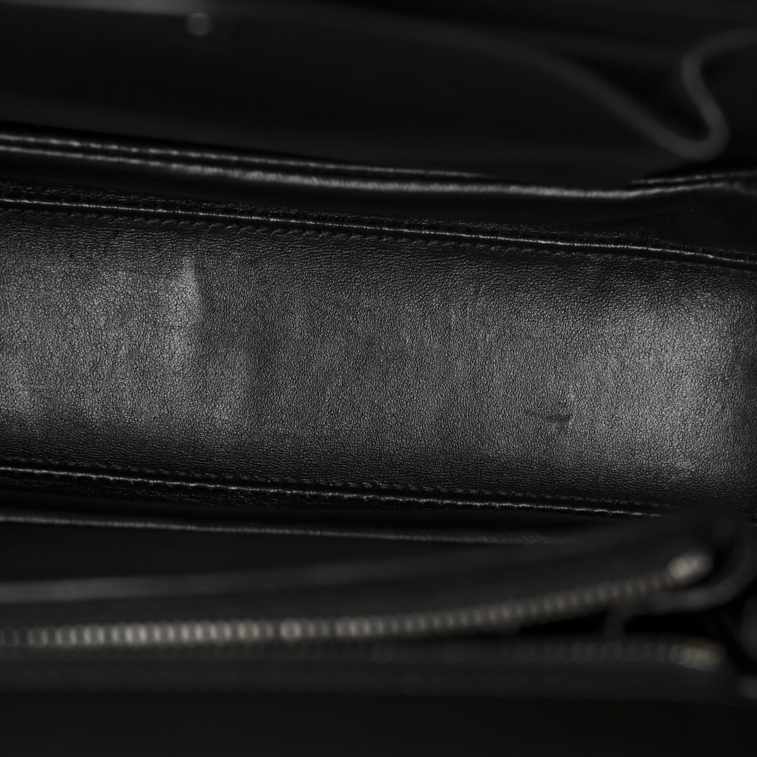 Boarded Dyana Lux Calfskin Web Monochrome Medium Bamboo 1947 Top Handle Bag Black