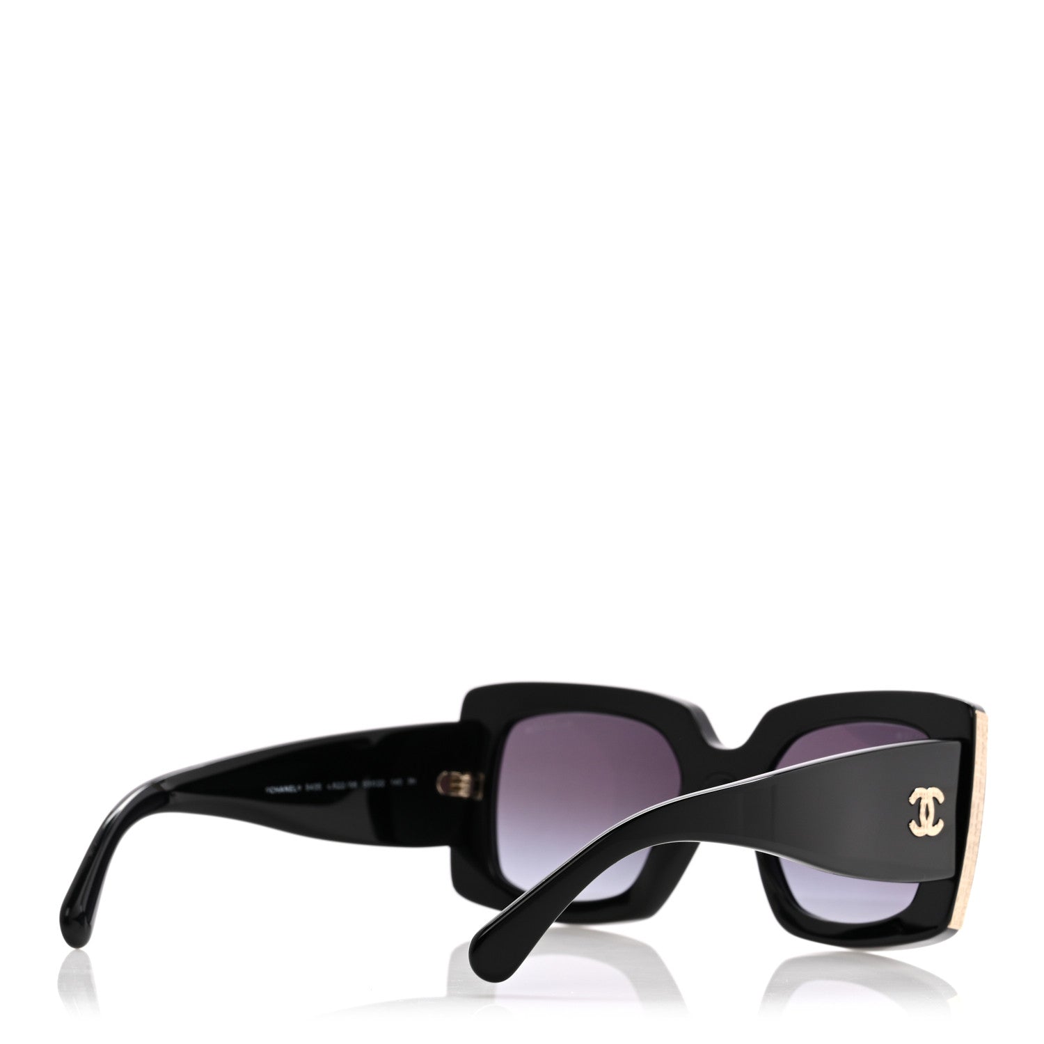 Acetate Rectangle Sunglasses 5435 Black