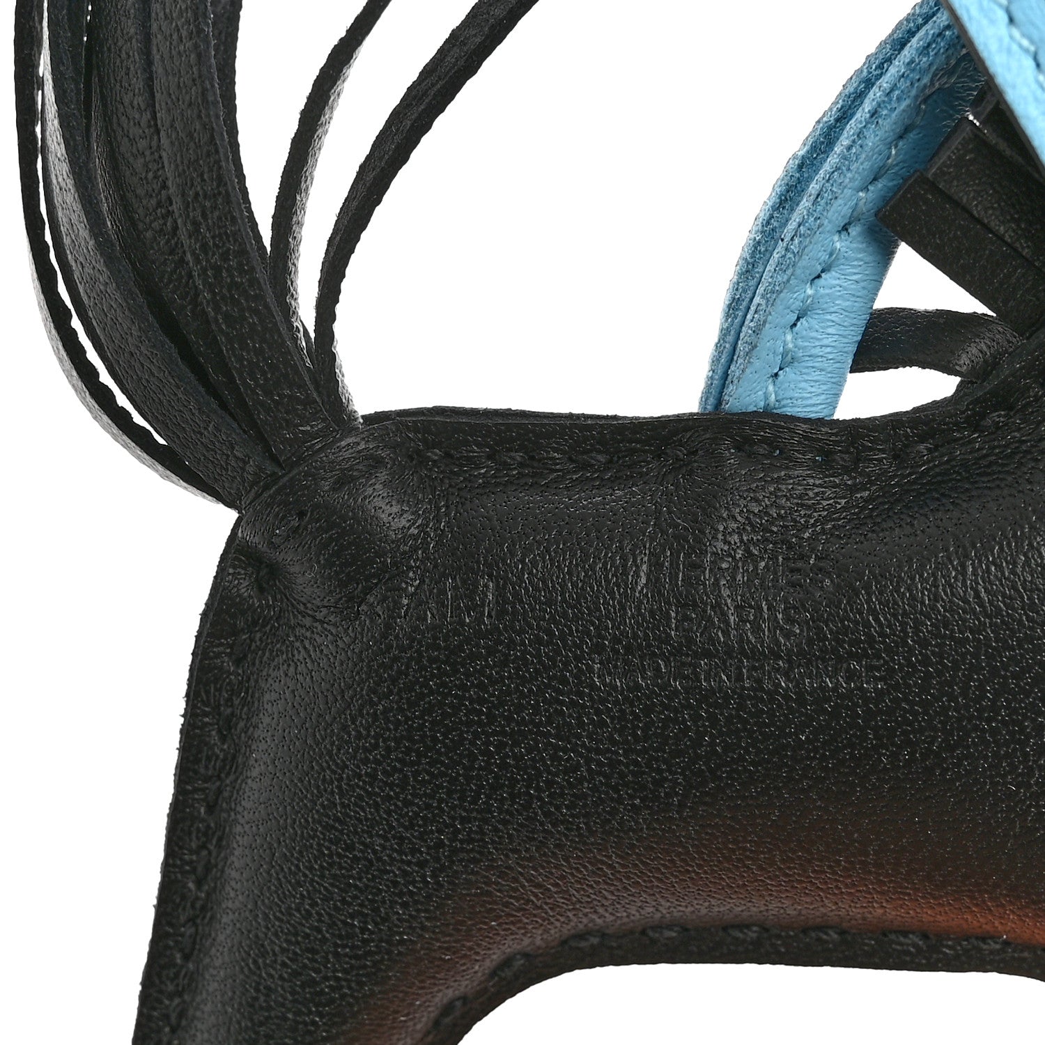 Milo Lambskin Grigri Rodeo Robeo 24 Bag Charm PM Black Vert Mangrove Celeste