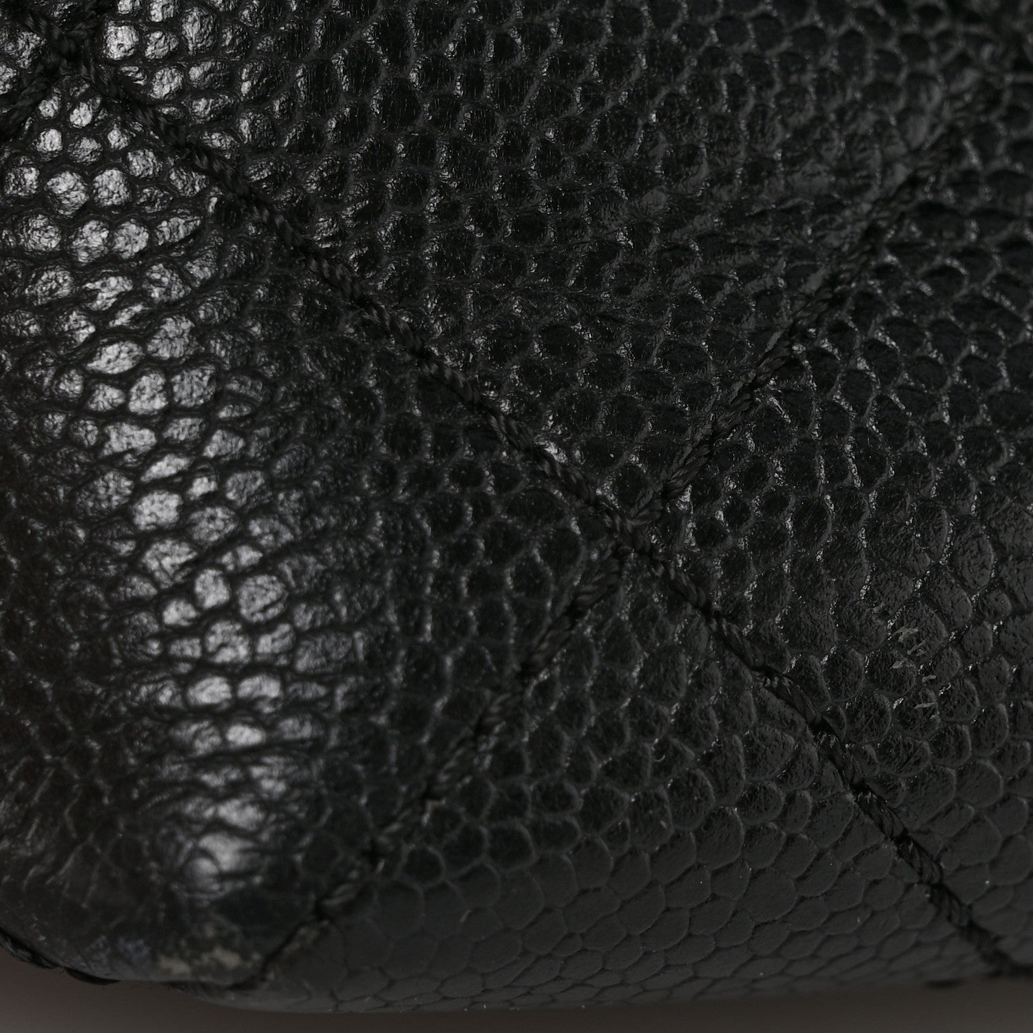 Caviar Quilted Jumbo Kelly Flap Black