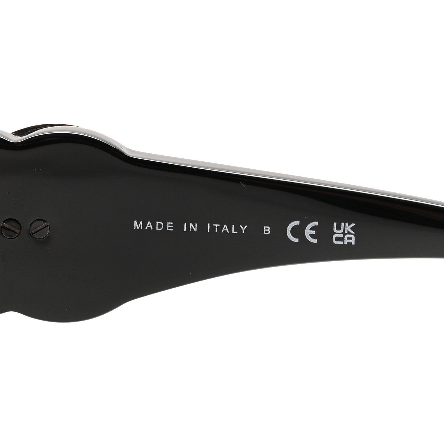 Acetate Calfskin Square Sunglasses 5474-Q-A Black