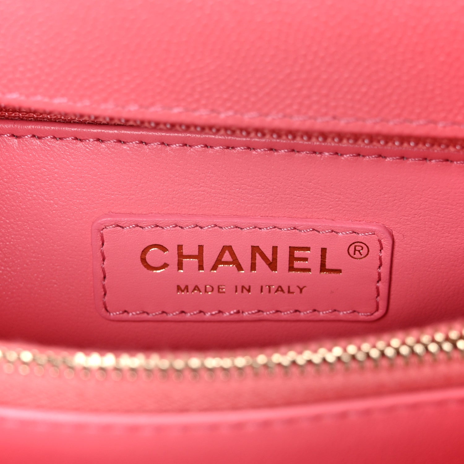 Caviar Quilted Small Coco Handle Flap Pink