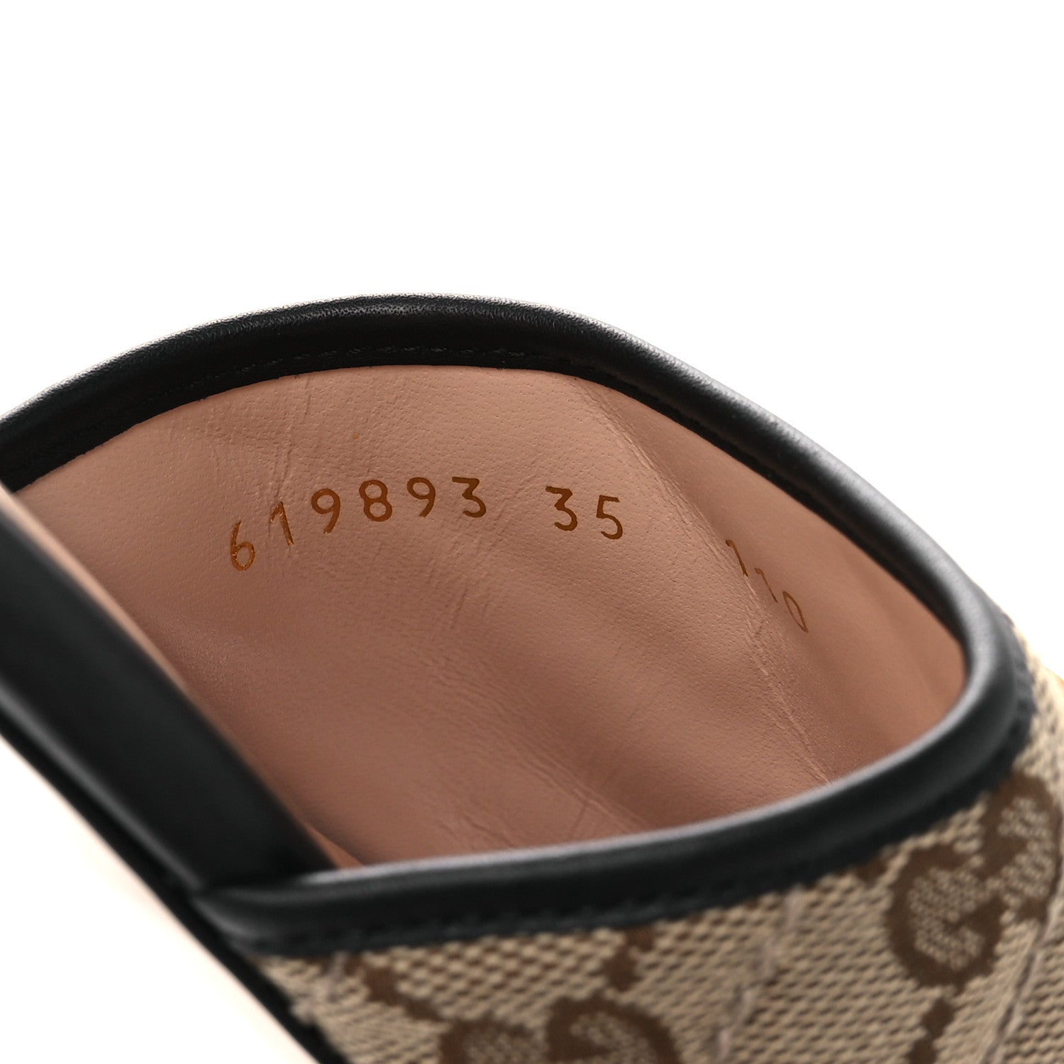 Monogram Matelasse Diagonal GG Marmont Flat Slide Sandals 35 Beige Ebony Black