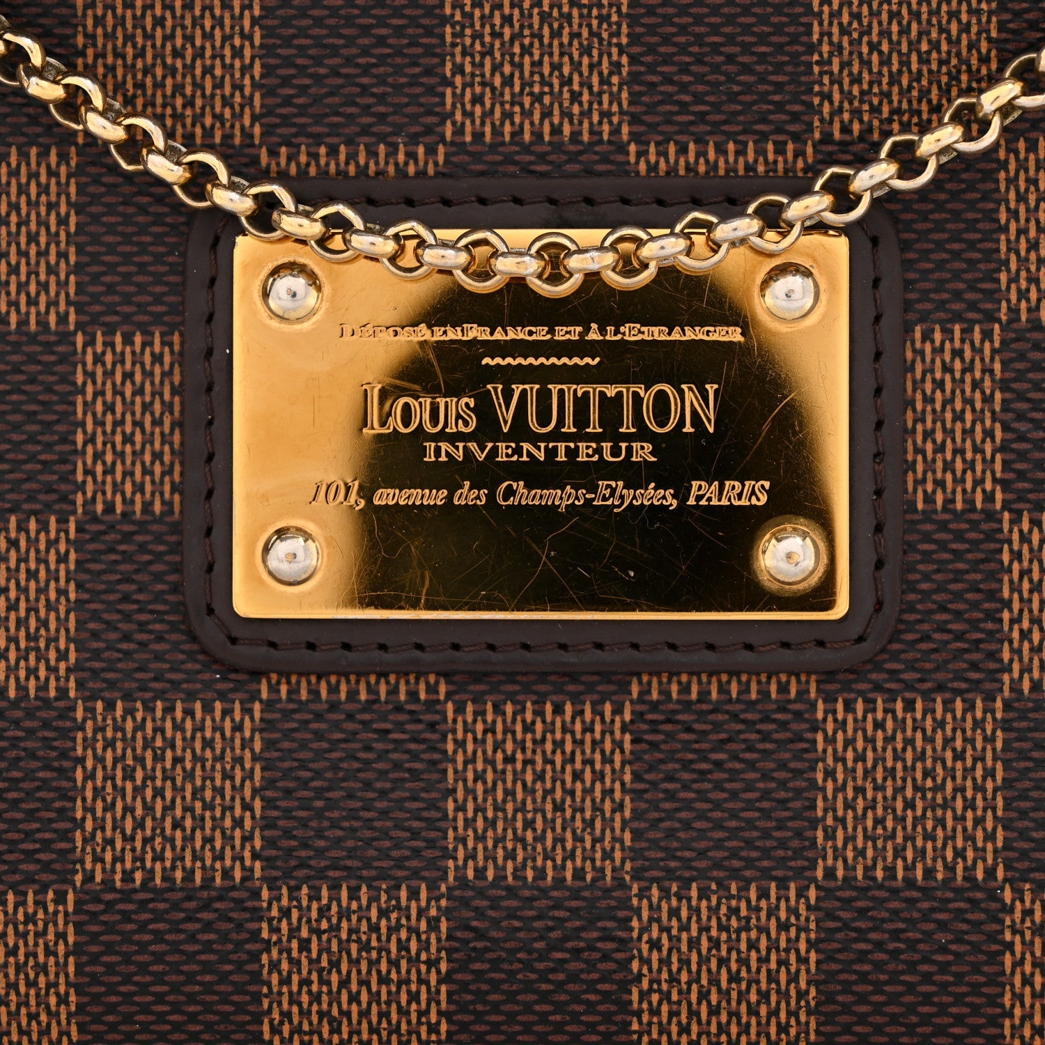 Damier Ebene Eva Clutch