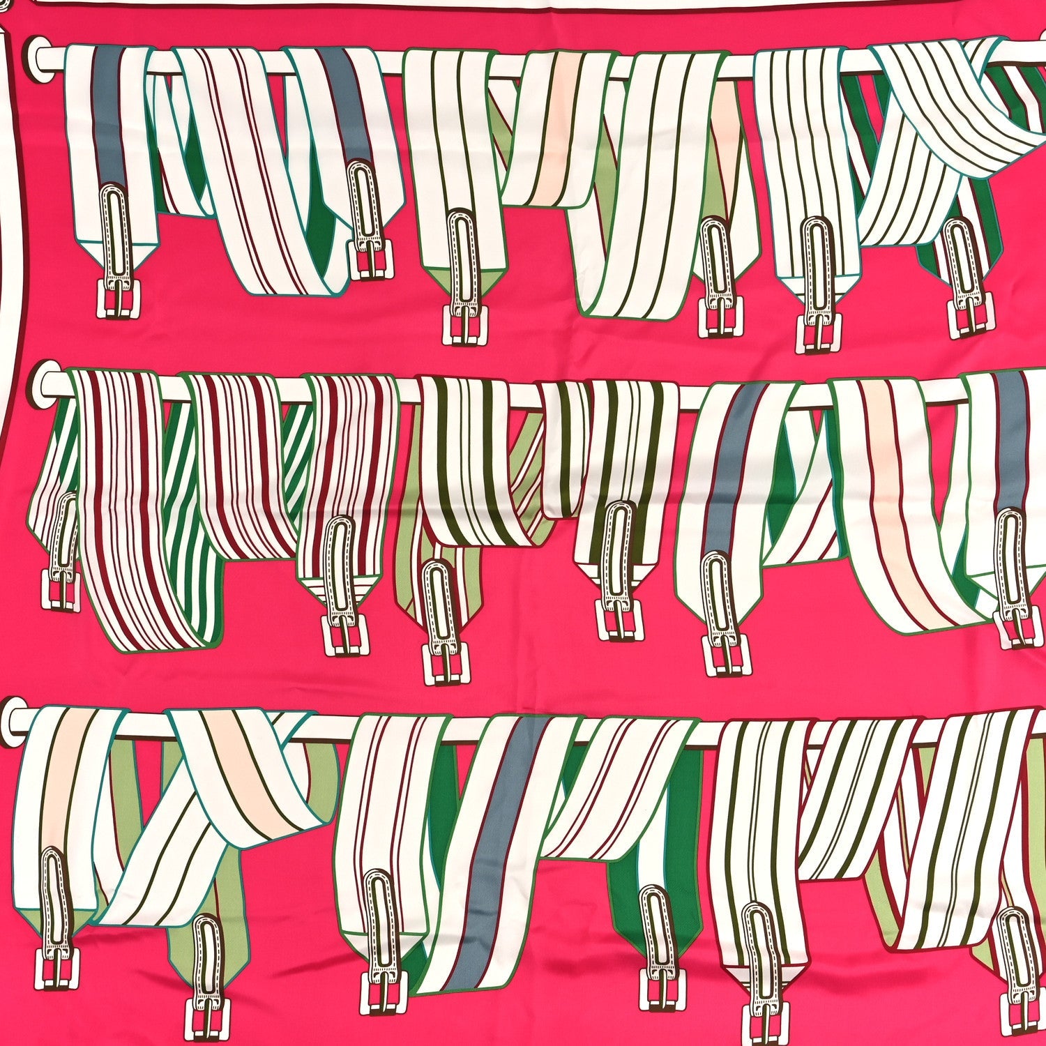 Silk Les Sangles Finesse Scarf 140