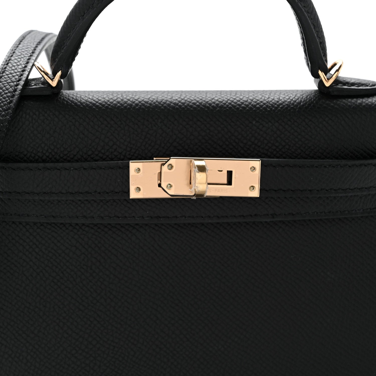 Epsom Horseshoe Mini Kelly Sellier 20 Black Rose Pourpre