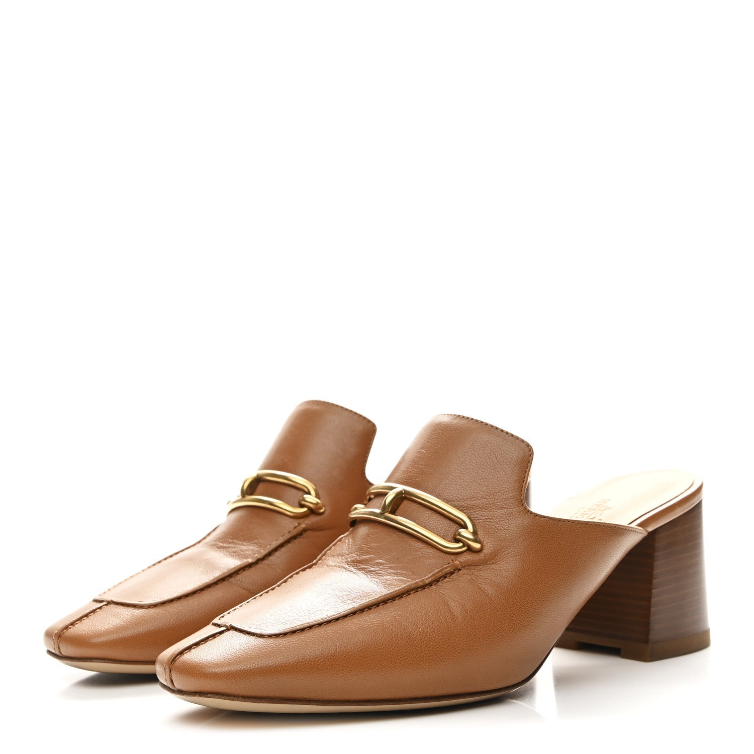 Goatskin Womens Gisele 60 Mules 38 Naturel